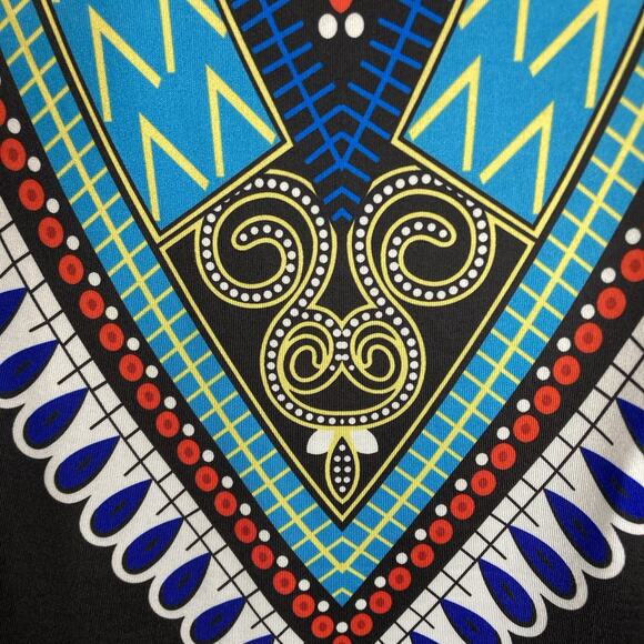 Jessica Taylor Women's Dashiki African‎ Print Caftan Dress Size XL Boho Artsy - Picture 10 of 10